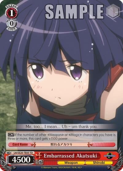 Image for Embarassed Akatsuki (LOG HORIZON) (LH/SE20-TE05 TD) - Weiss Schwarz