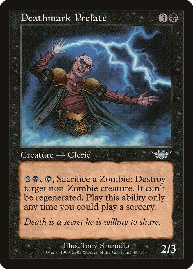 Image for Deathmark Prelate (Legions) (65) - Magic: The Gathering
