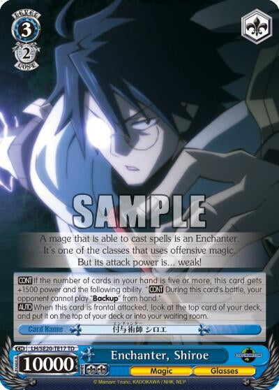 Image for Enchanter, Shiroe (LOG HORIZON) (LH/SE20-TE17 TD) - Weiss Schwarz