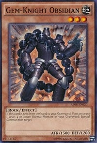 Image for Gem-Knight Obsidian (Astral Pack 8) (AP08-EN020) - YuGiOh