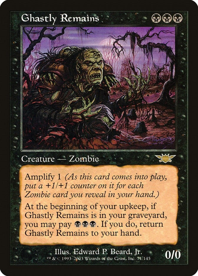 Image for Ghastly Remains (Legions) (71) - Magic: The Gathering