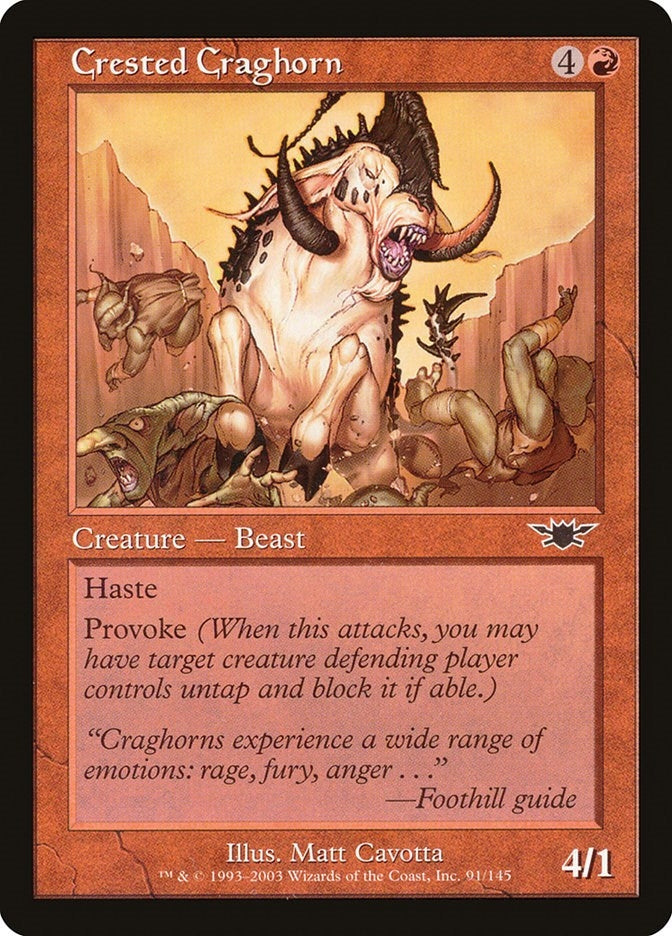 Image for Crested Craghorn (Legions) (91) - Magic: The Gathering