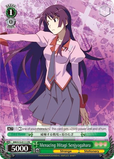 Image for Menacing Hitagi Senjyogahara (BAKEMONOGATARI) (BM/S15-E111 PR) - Weiss Schwarz