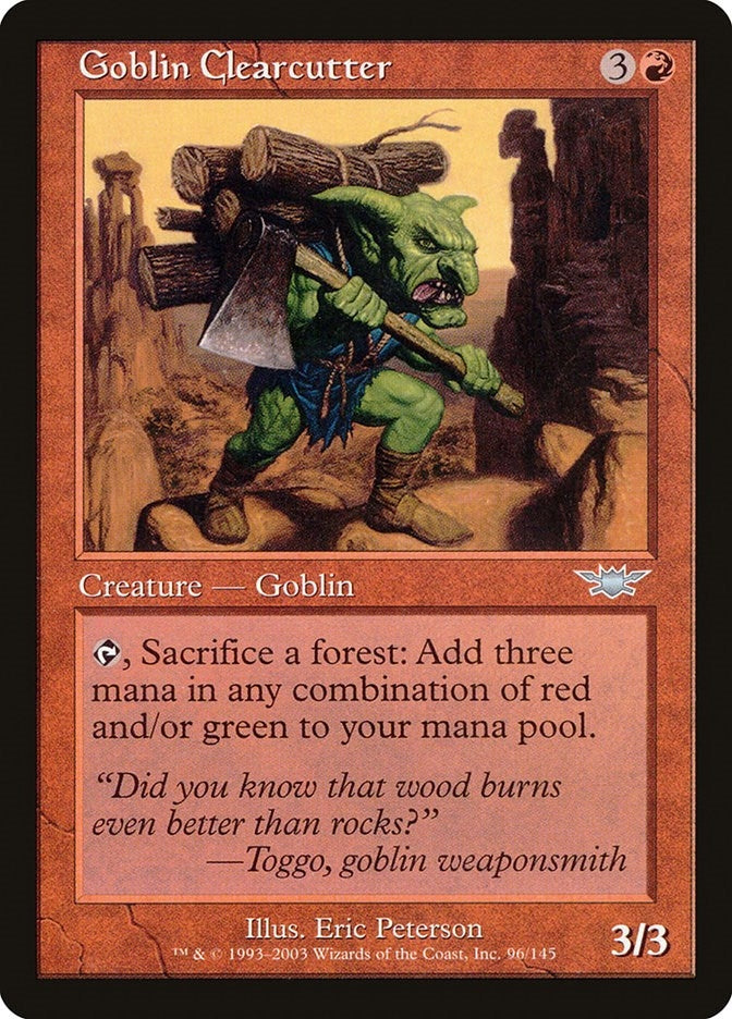 Image for Goblin Clearcutter (Legions) (96) - Magic: The Gathering