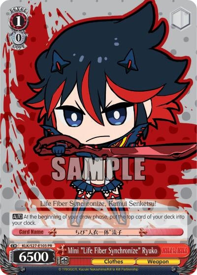 Image for Mini "Life Fiber Synchronize" Ryuko (KILL la KILL) (KLK/S27-E103 PR) - Weiss Schwarz