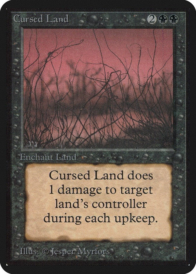 Image for Cursed Land (Alpha Edition) - Magic: The Gathering