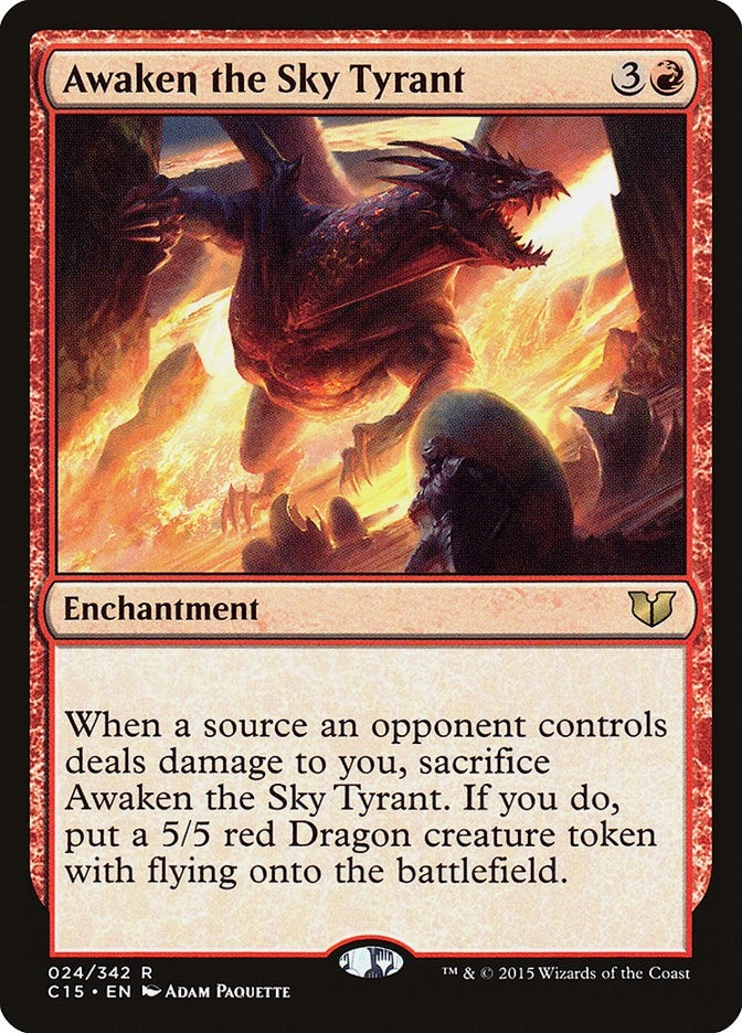 Image for Awaken the Sky Tyrant (Commander 2015) (24) - Magic: The Gathering