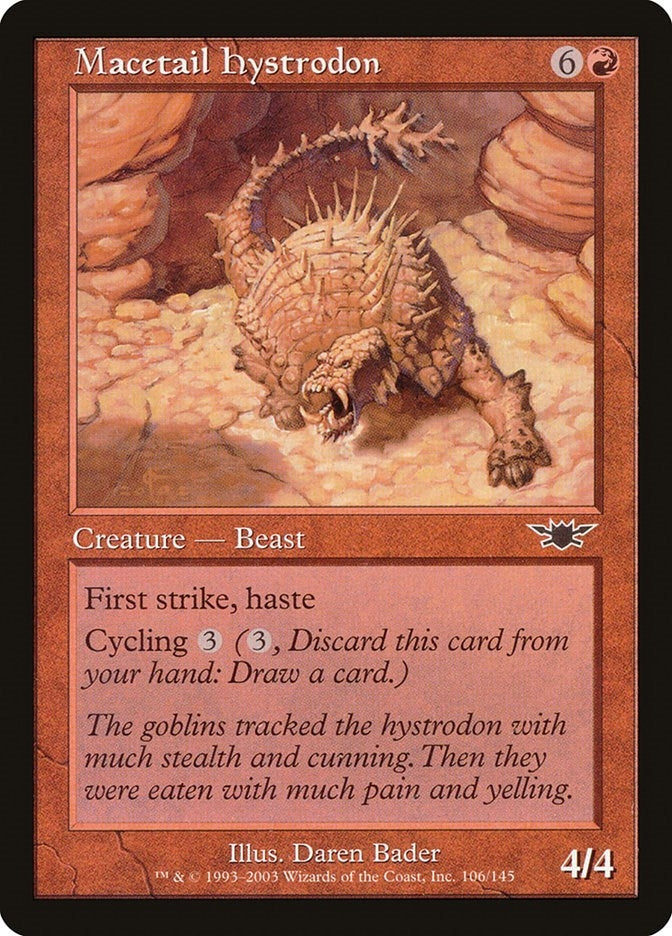 Image for Macetail Hystrodon (Legions) (106) - Magic: The Gathering