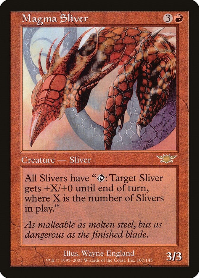 Image for Magma Sliver (Legions) (107) - Magic: The Gathering