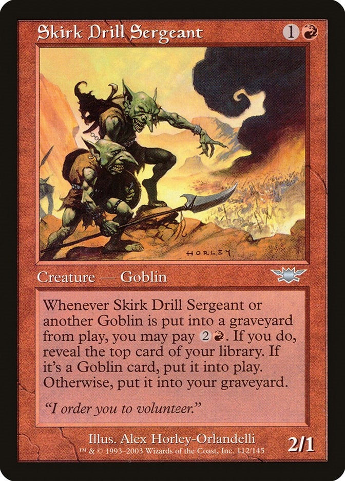Image for Skirk Drill Sergeant (Legions) (112) - Magic: The Gathering