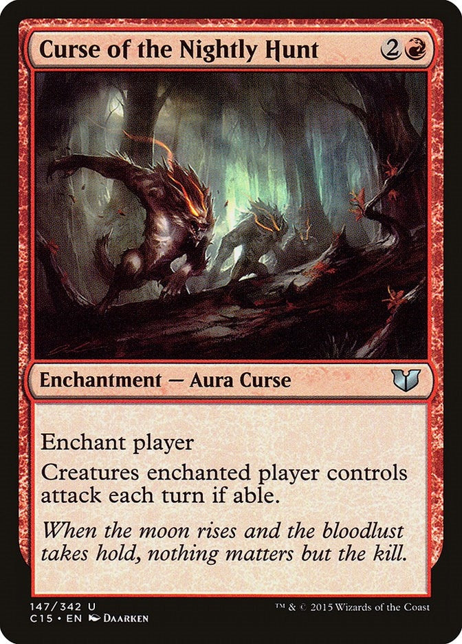 Image for Curse of the Nightly Hunt (Commander 2015) (147) - Magic: The Gathering
