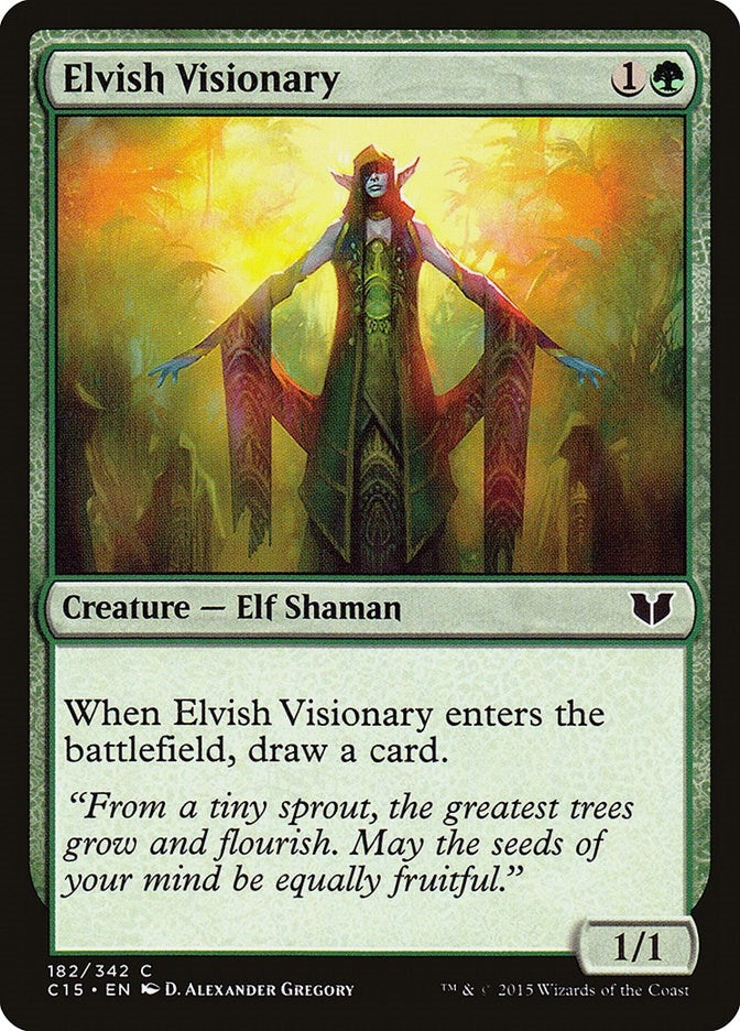 Image for Elvish Visionary (Commander 2015) (182) - Magic: The Gathering