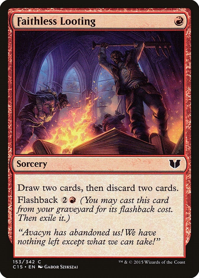 Image for Faithless Looting (Commander 2015) (153) - Magic: The Gathering