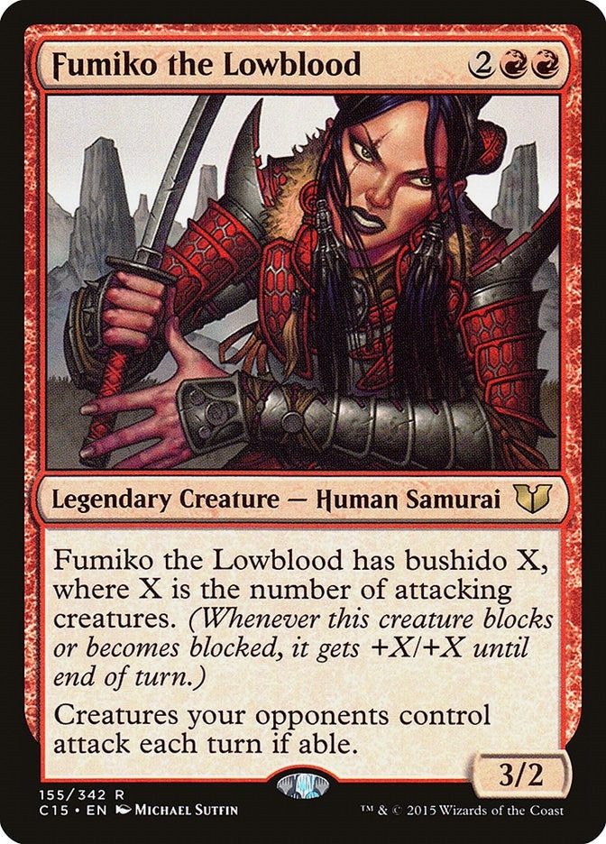 Image for Fumiko the Lowblood (Commander 2015) (155) - Magic: The Gathering