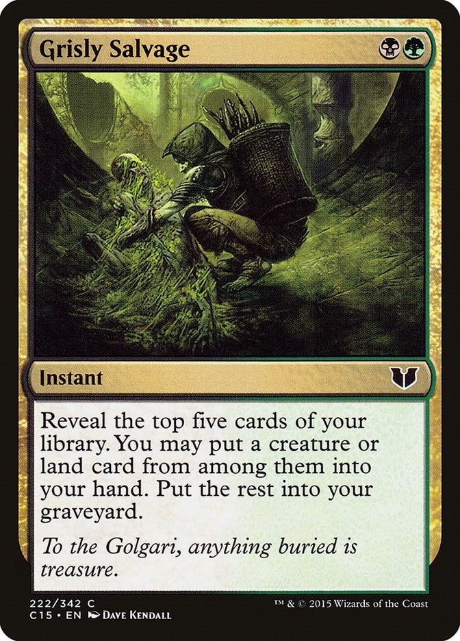 Image for Grisly Salvage (Commander 2015) (222) - Magic: The Gathering