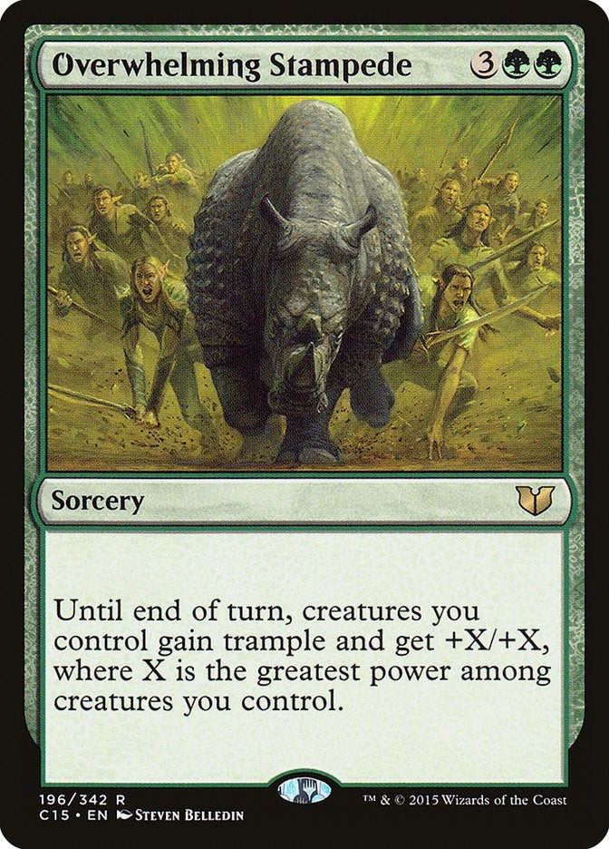 Image for Overwhelming Stampede (Commander 2015) (196) - Magic: The Gathering