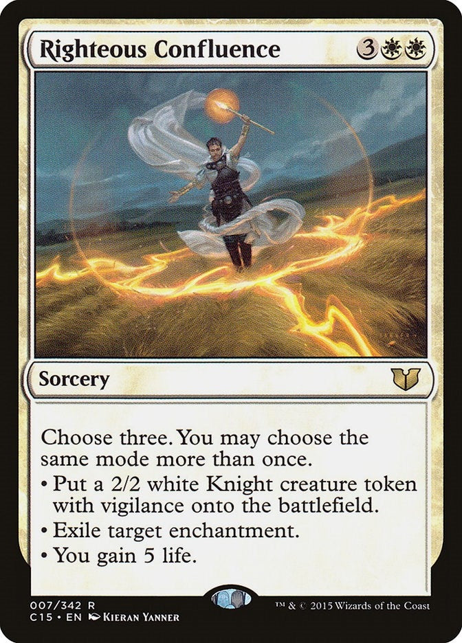 Image for Righteous Confluence (Commander 2015) (7) - Magic: The Gathering