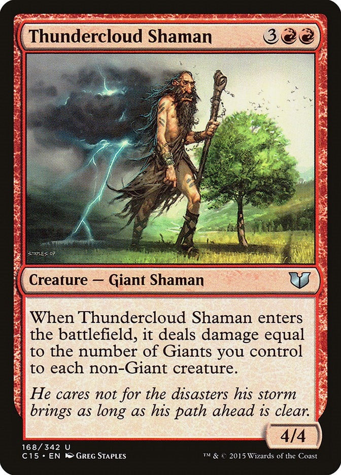 Image for Thundercloud Shaman (Commander 2015) (168) - Magic: The Gathering