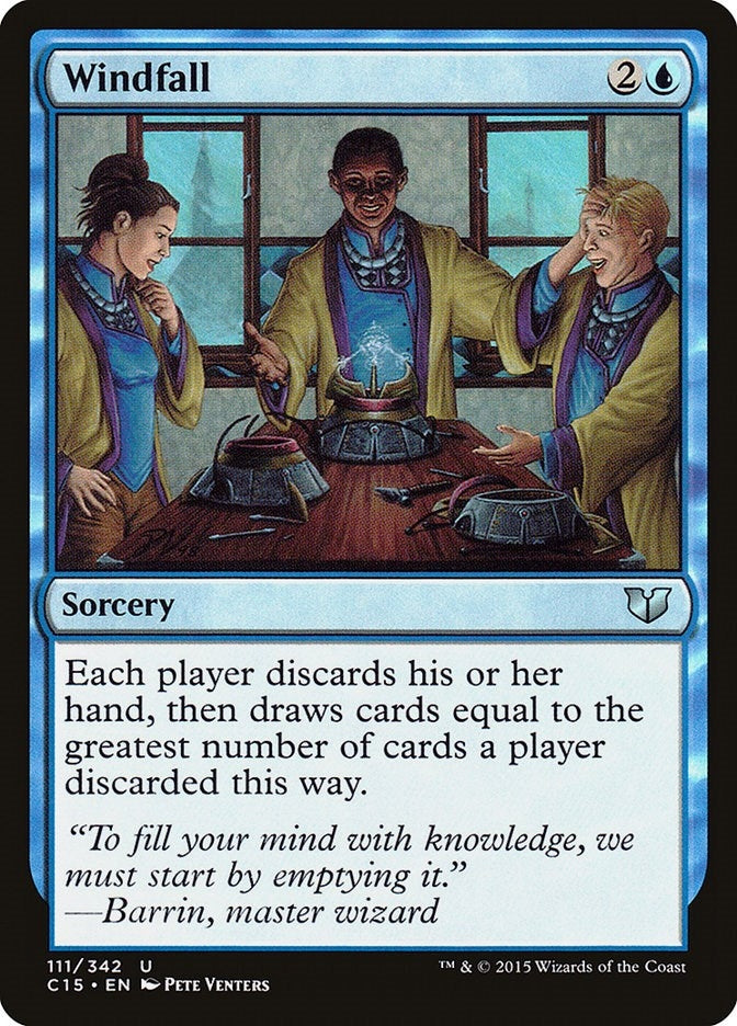 Image for Windfall (Commander 2015) (111) - Magic: The Gathering
