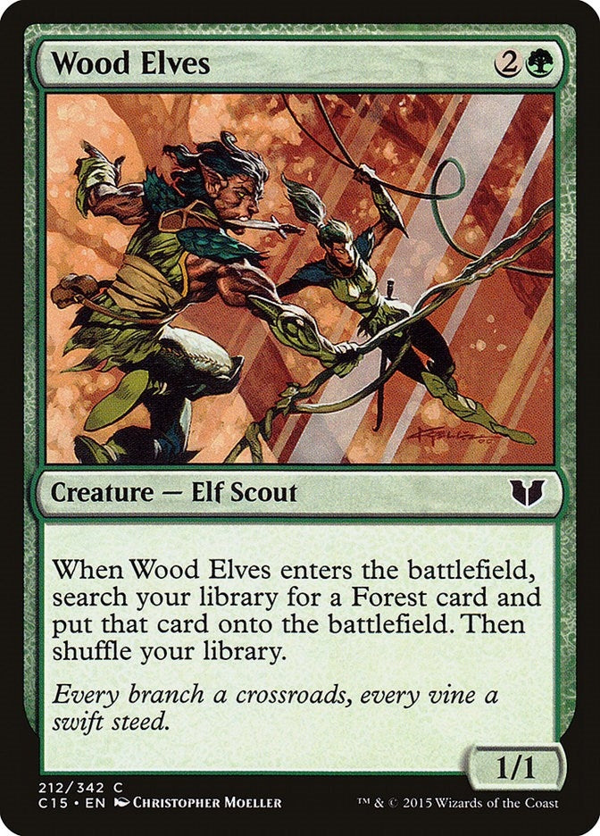 Image for Wood Elves (Commander 2015) (212) - Magic: The Gathering
