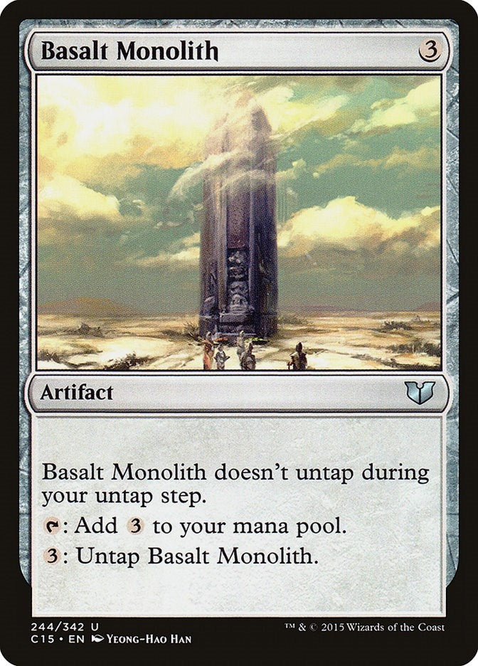 Image for Basalt Monolith (Commander 2015) (244) - Magic: The Gathering