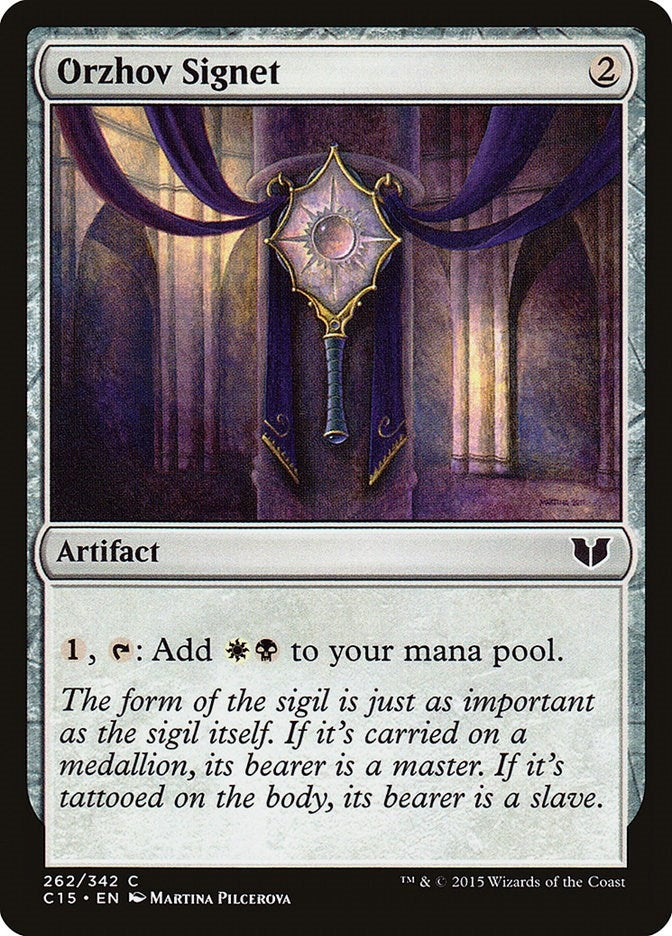 Image for Orzhov Signet (Commander 2015) (262) - Magic: The Gathering