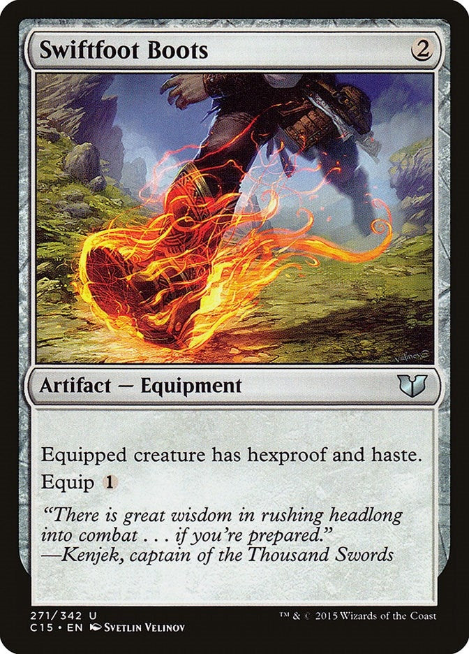 Image for Swiftfoot Boots (Commander 2015) (271) - Magic: The Gathering