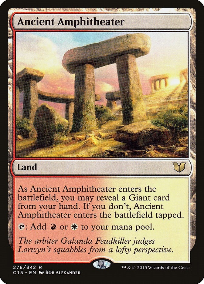 Image for Ancient Amphitheater (Commander 2015) (276) - Magic: The Gathering