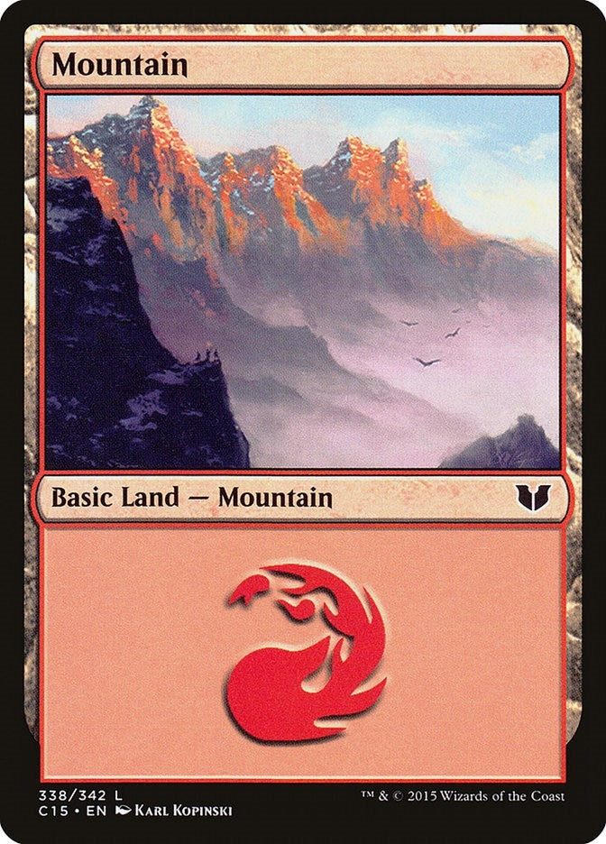 Image for Mountain (338) (Commander 2015) (338) - Magic: The Gathering