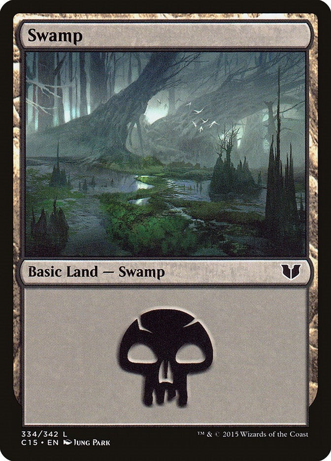 Image for Swamp (334) (Commander 2015) (334) - Magic: The Gathering