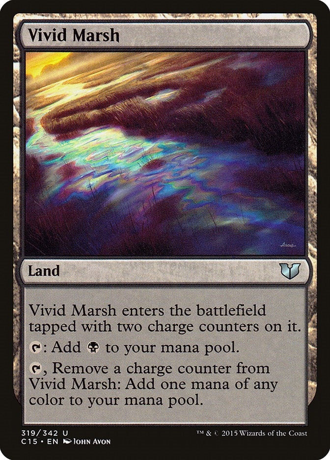 Image for Vivid Marsh (Commander 2015) (319) - Magic: The Gathering
