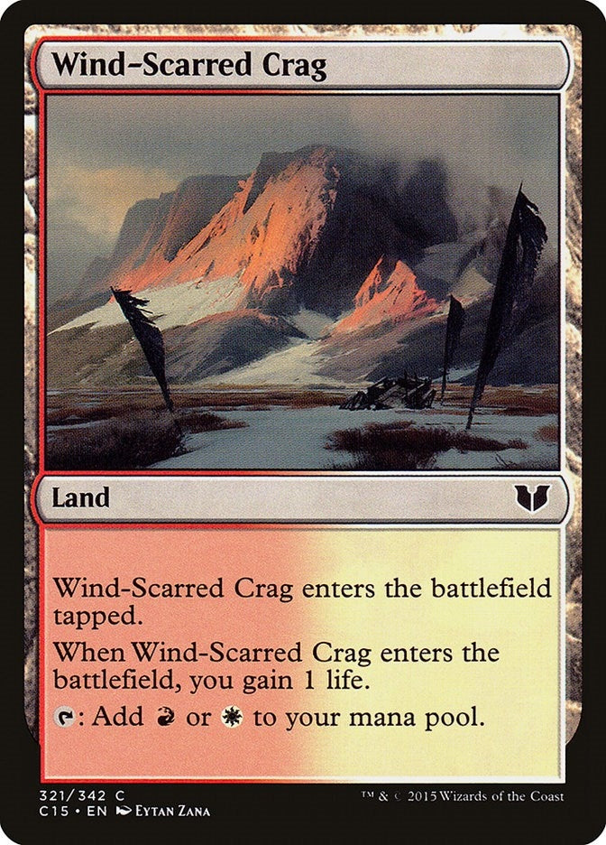 Image for Wind-Scarred Crag (Commander 2015) (321) - Magic: The Gathering