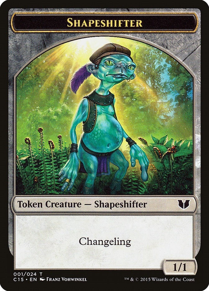 Image for Shapeshifter // Shapeshifter Double-Sided Token (Commander 2015) (1 // 1) - Magic: The Gathering