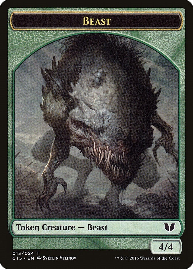 Image for Beast // Snake (017) Double-Sided Token (Commander 2015) (13 // 17) - Magic: The Gathering