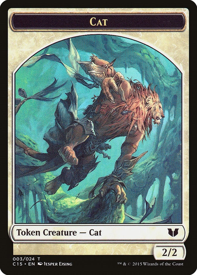 Image for Cat // Zombie Double-Sided Token (Commander 2015) (3 // 8) - Magic: The Gathering