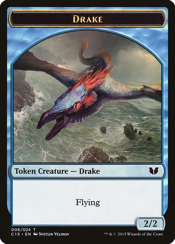 Image for Drake // Elemental (020) Double-Sided Token (Commander 2015) (6 // 20) - Magic: The Gathering