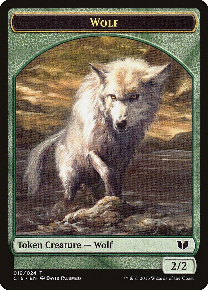 Image for Wolf // Zombie Double-Sided Token (Commander 2015) (19 // 8) - Magic: The Gathering