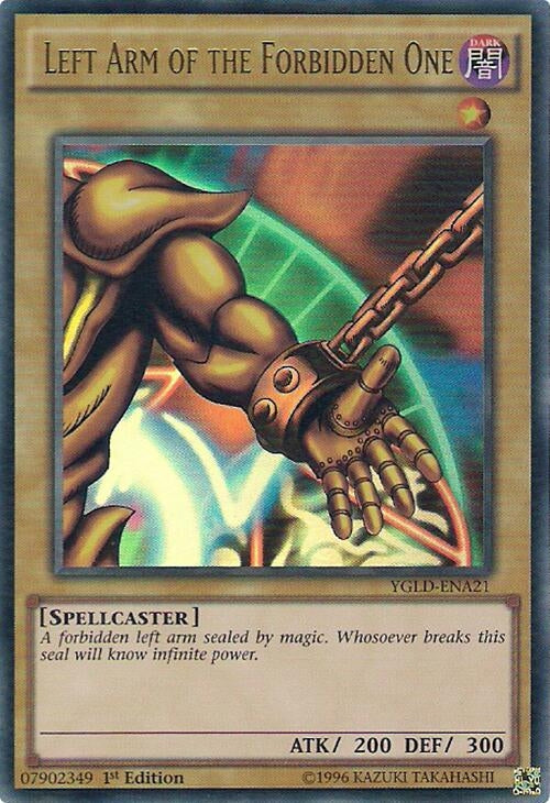 Image for Left Arm of the Forbidden One (King of Games: Yugi's Legendary Decks) (YGLD-ENA21) - YuGiOh