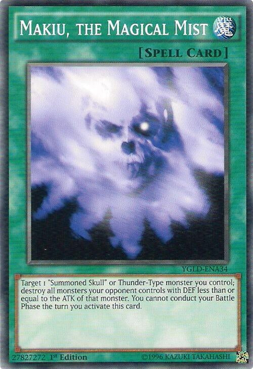 Image for Makiu, the Magical Mist (King of Games: Yugi's Legendary Decks) (YGLD-ENA34) - YuGiOh