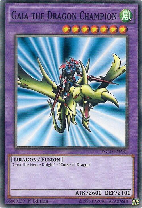 Image for Gaia the Dragon Champion (King of Games: Yugi's Legendary Decks) (YGLD-ENA41) - YuGiOh