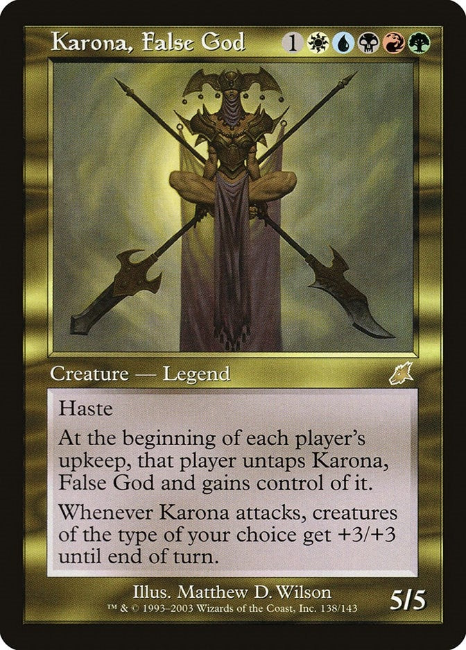 Image for Karona, False God (Scourge) (138) - Magic: The Gathering