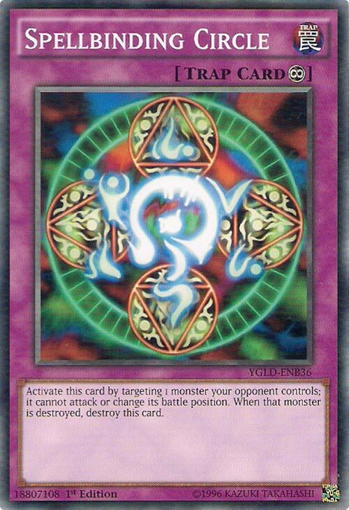 Image for Spellbinding Circle (King of Games: Yugi's Legendary Decks) (YGLD-ENB36) - YuGiOh