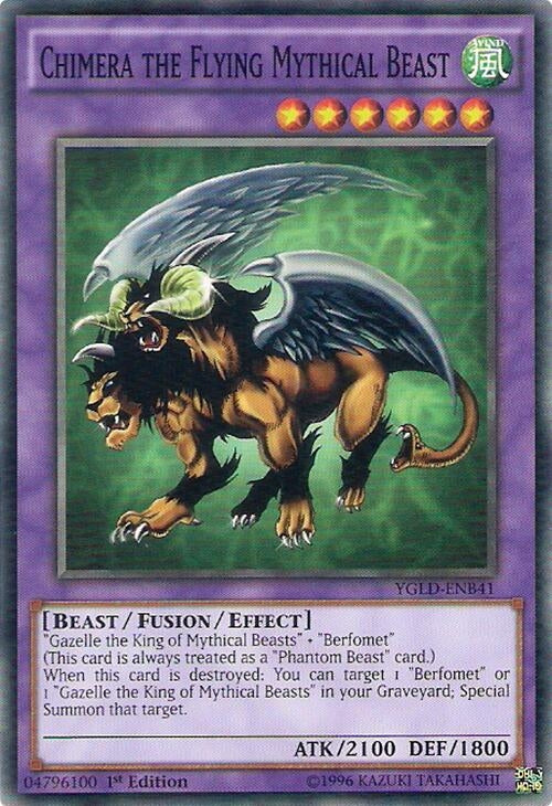 Image for Chimera the Flying Mythical Beast (King of Games: Yugi's Legendary Decks) (YGLD-ENB41) - YuGiOh