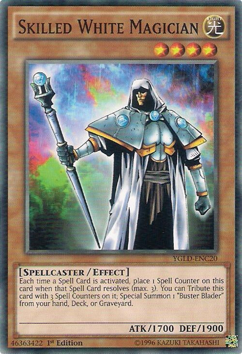 Image for Skilled White Magician (King of Games: Yugi's Legendary Decks) (YGLD-ENC20) - YuGiOh