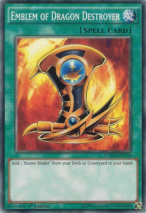 Image for Emblem of Dragon Destroyer (King of Games: Yugi's Legendary Decks) (YGLD-ENC34) - YuGiOh