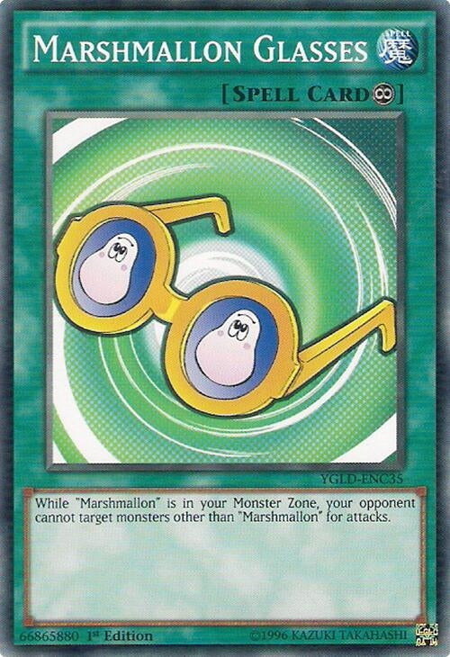 Image for Marshmallon Glasses (King of Games: Yugi's Legendary Decks) (YGLD-ENC35) - YuGiOh