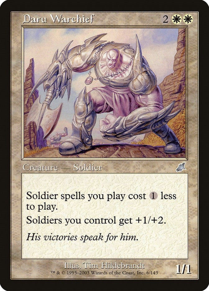 Image for Daru Warchief (Scourge) (6) - Magic: The Gathering