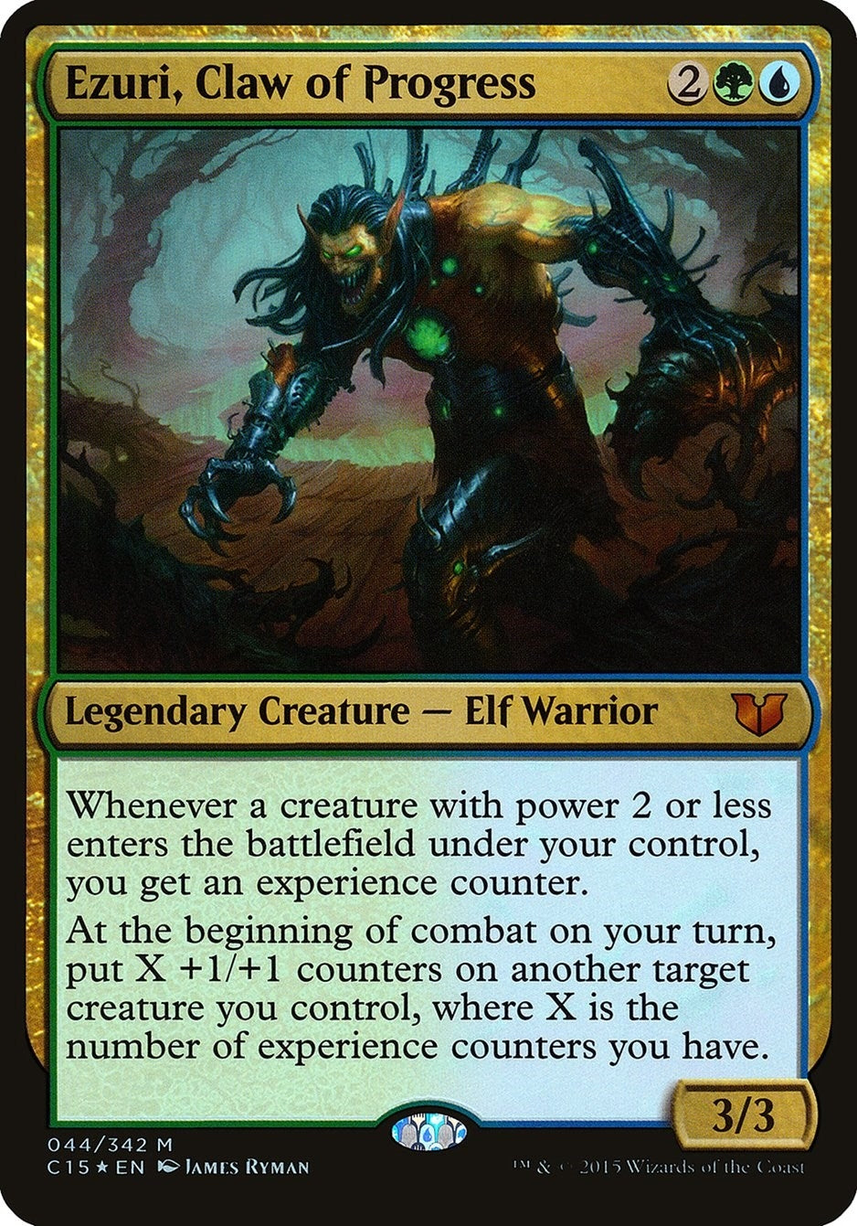 Image for Ezuri, Claw of Progress (Commander 2015) (Oversize Cards) (44) - Magic: The Gathering
