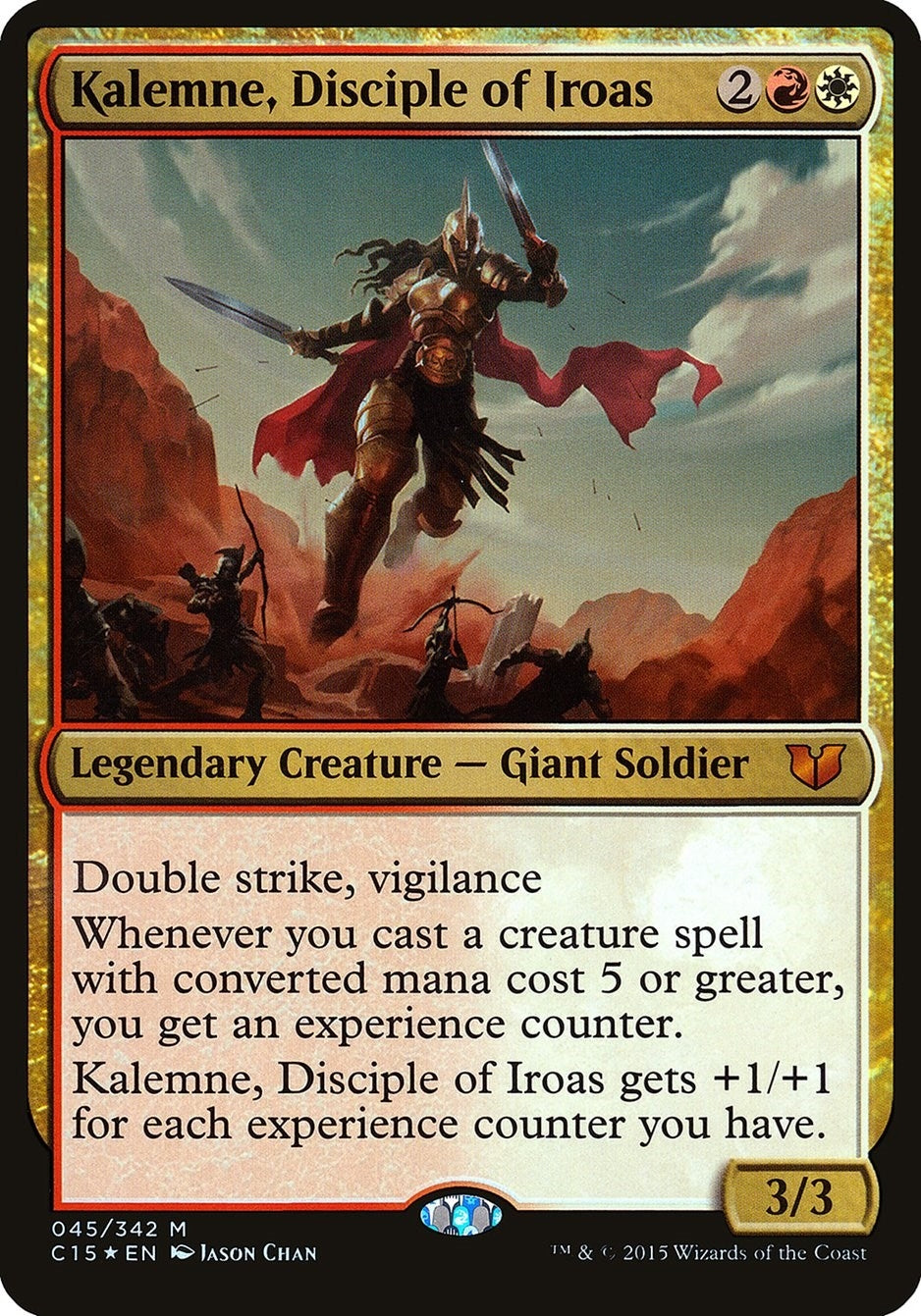 Image for Kalemne, Disciple of Iroas (Commander 2015) (Oversize Cards) (45) - Magic: The Gathering
