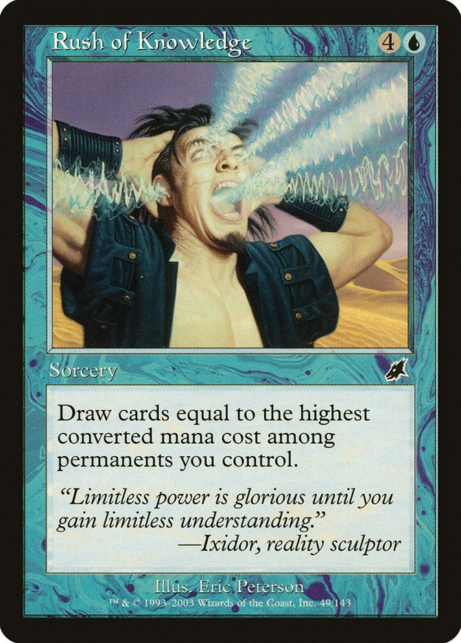 Image for Rush of Knowledge (Scourge) (49) - Magic: The Gathering